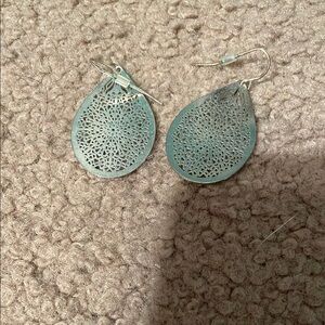 5 pair of silver earrings